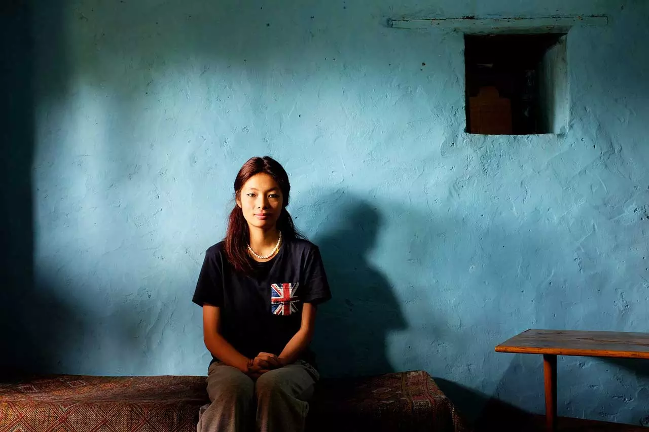 portrait of keza near paro bhutan by freelance photographer mark l chaves